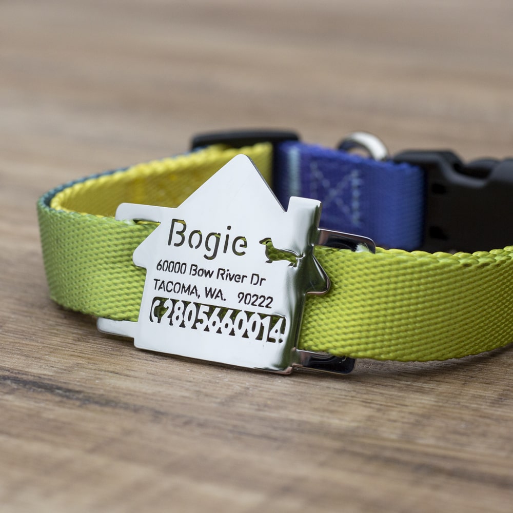 Home Slide On Dog ID Tag