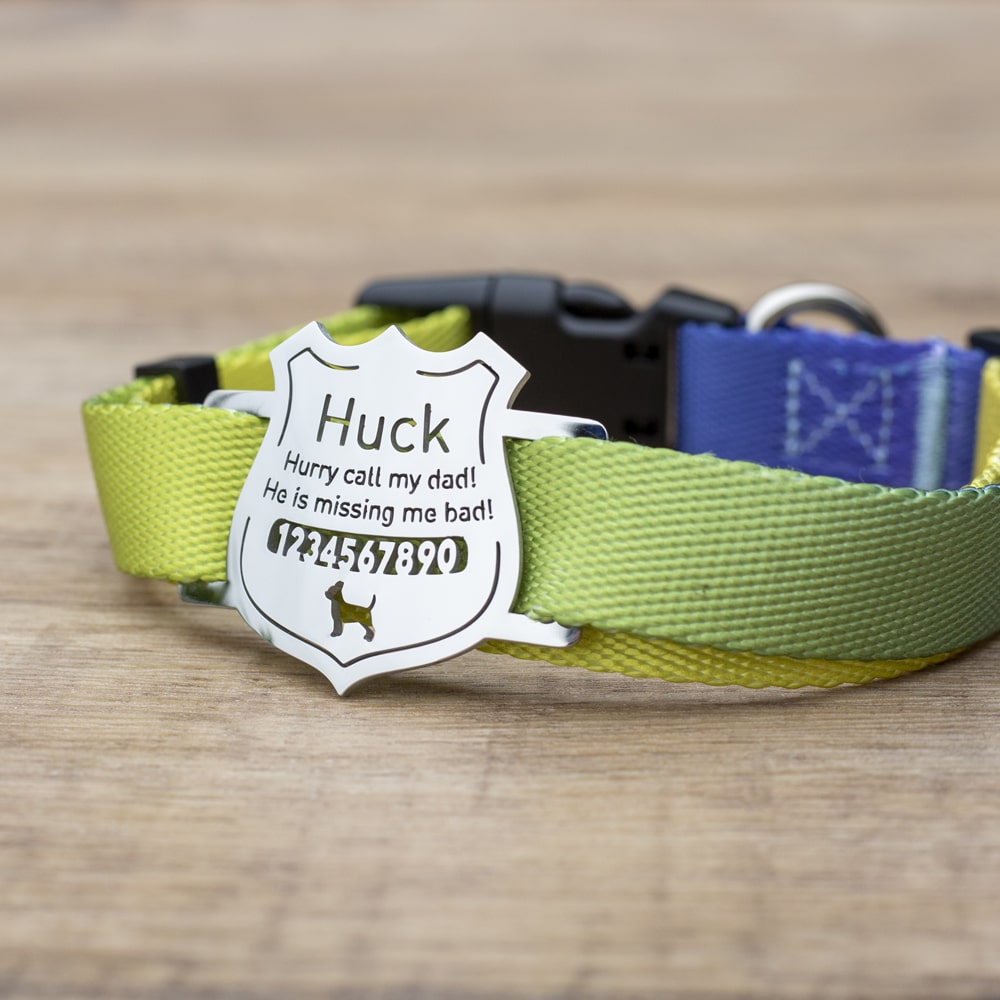 Police-Badge-Slide-On-Pet-ID-Tag