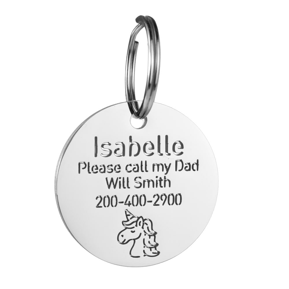Round-pet-tag-with-unicorn-icon